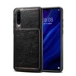 Para Xiaomi CC9 Retro PU Titular Carteira de couro pé antiderrapante à prova de choque caso de telefone celular