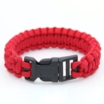 Parachute Cord Survival Pulseira com Emergência Caminhadas Paracord Pulseira Buckle Kit Rope Pulseira