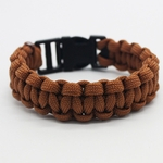 Parachute Cord Survival Pulseira com Emergência Caminhadas Paracord Pulseira Buckle Kit Rope Pulseira