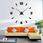 Parede New Arrival relógios de parede estilo moderno parede Assista etiqueta Acrílico 3D DIY Relógio Home Decor adesivo Sala decorativa