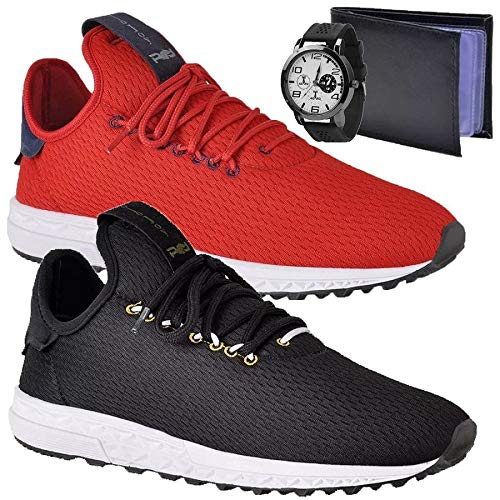 2 Pares de Tênis Masculino Polo Joy Sport C/Relógio e Carteira