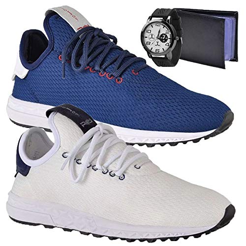 2 Pares de Tênis Masculino Polo Joy Sport C/Relógio e Carteira