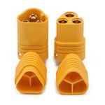 2 Pares Mt30 Conector De 3 Pinos Masculino E Feminino Motor Connector Plug Definido Para Rc Bateria