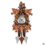 Pássaros de coruja de madeira clássico relógio de parede arte chique horologe pendurado temporizador relógios de parede do vintage balanço casa café decorações presentes