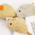 3pcs gato de estimação mordida-resistente Toy Plush alta Simulado Ratinho Mouselet esconde-esconde adereços jogo