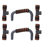 2PCS Orange H Shape Push UP Stands Grip Pushup Support Home Fitness Equipment Indoor Sports Supplies