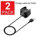 2 Pcs Para Fitbit Versa Relógio Inteligente De Carregamento Usb Charger Cabo De Alimentação