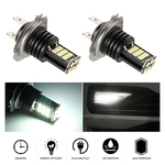 LOS 2pcs / set Luzes H7 8 linhas 24SMD 6000K Alto Brilho LED anti-nevoeiro Bulb Lostubaky