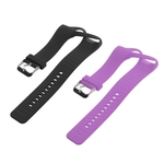 2 Pçs Silicone Pulseira De Pulso De Substituição Para Polar A360 Relógio Roxo/preto