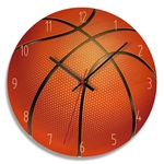 Pendurado criativo Basquetebol Futebol de madeira decorativa relógio de parede Relógio