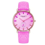 Personalizado Women Watch Strap de couro ¨¤ prova d'¨¢gua Cor Mudar rel¨®gio de quartzo