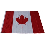 3 pés * Flag Tecido cinco pés Canadá Bandeira Cor Viva Fadeless sunproof poliéster com Flagpole Carcaça