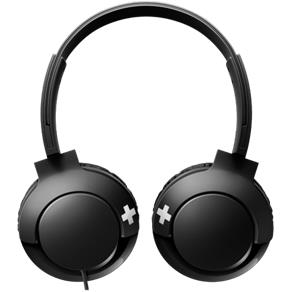 Philips Fones de Ouvido Preto Estilo DJ, C/ Drivers de 32 Mm. ON EAR - LINHA BASS +