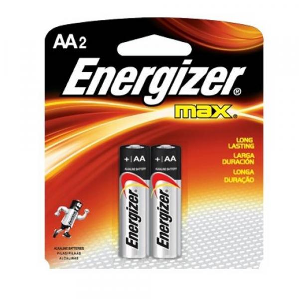 Pilha Alcalina Energizer Max AA Pequena - 2 Unidades