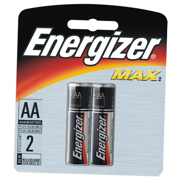 Pilha Energizer AA (LR6 - Pequena) - Cartela com 2 Unidades