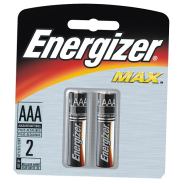 Pilha Energizer AAA (LR03 - Palito) - Cartela com 2 Unidades