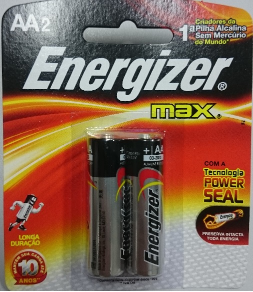 Pilha Energizer Max AA2 1,5v Alcalina