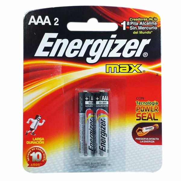 Pilha Energizer Max AAA2 1,5v Alcalina