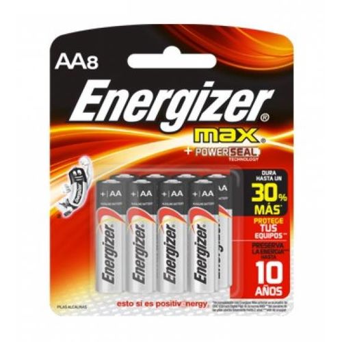 Pilha Energizer Max Alcalina Sm Palito Aa8