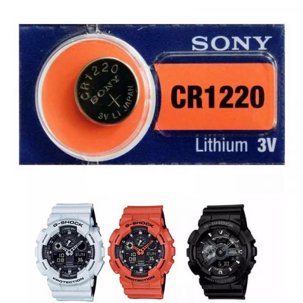 Pilha Sony CR1220 para Relógio Casio G-shock Ga-100