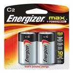 Pilhas Energizer Max C2 Alcalínas Cartela com 2 Pilhas