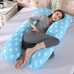 Pillow Multi-funcional para em forma de U Gestantes Side Pillow algodão Almofada Nap Pillow