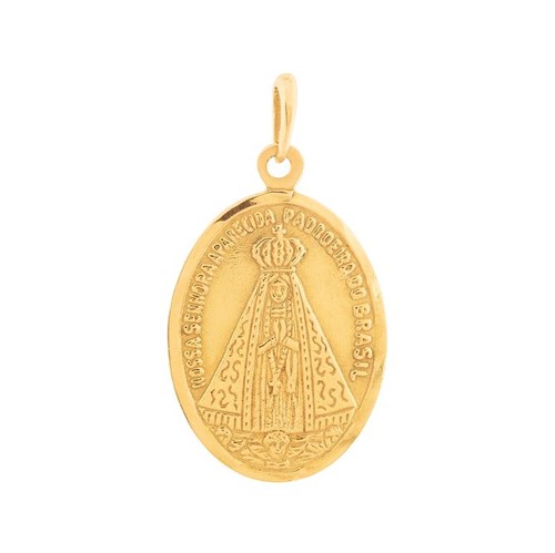 Pingente Nossa Senhora Aparecida Catedral Ouro 18k 750