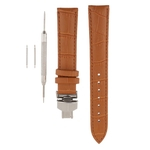 Pino de substituição de banda de pulseira de relógio de pulso de couro artificial 18mm