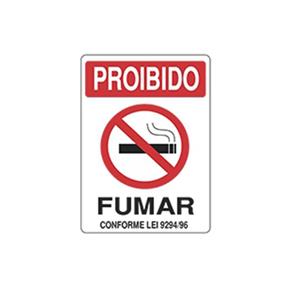 Placa Advertência Proibido Fumar Unidade