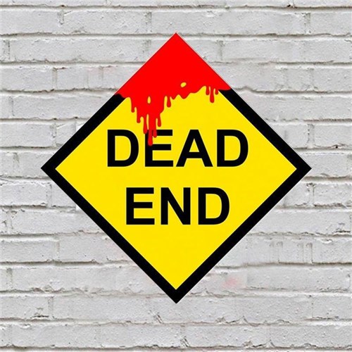 Placa de Parede Decorativa: Dead End Shopb