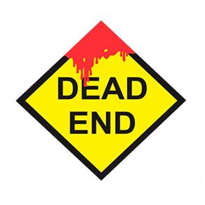 Placa de Parede Decorativa: Dead End