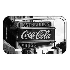 Placa de Parede Urban Metal Coca-Cola Westbrook Sign - Preto e Branco