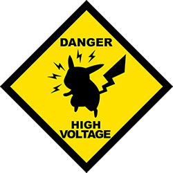 Placa Decorativa: Danger - High Voltage