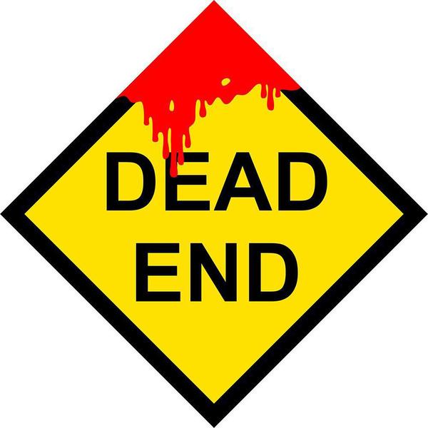 Placa Decorativa Dead End - Yaay