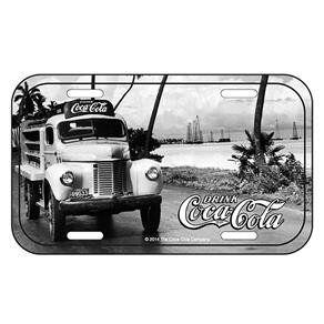 Placa Decorativa Urban Coca-Cola Coke Front View Truck - Preto/Branco