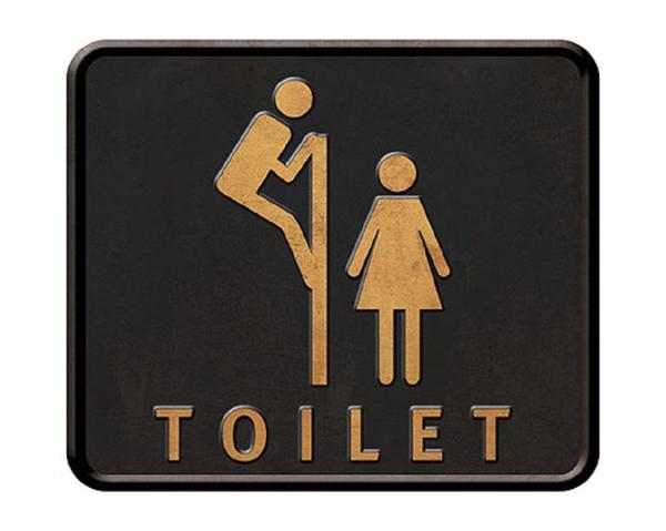 Placa em MDF e Papel Decor Home Toilet DHPM-030 - Litoarte