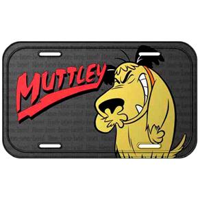 Placa em Metal para Parede Muttley Corrida Maluca 15 X 30Cm