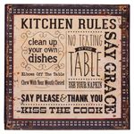 Placa Kitchen Rules