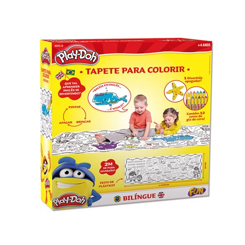 Play Doh Tapete Colorido - Fun Divirta-Se - Play Doh Tapete Colorido - Fun Divirta-Se