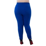 Plus Size outono Pants Mulheres Leggings Sólidos Pants Cor Big Yards estiramento