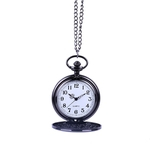 Pocket Watch Moda personalidade Grande Pocket Watch preta dos homens Luz Duas Caras