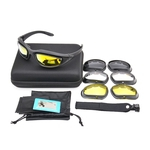 Polarized UV400 Tactical Goggles C5 Óculos de Tiro 4 Lens Kit Óculos de Esportes Ao Ar Livre
