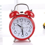 3 polegadas Mini Alarm Clock Quartz Movimento cabeceira Noctilucence relógio