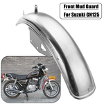 22 polegadas Motocicleta Flaps para Fender Flares Frente Guarda Lama de Aço Inoxidável Guarda Respingo Mudguard Para Suzuki Retro GN125