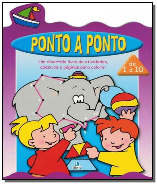 Ponto a Ponto de 1 a 10 - Roxo - Libris