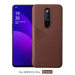 Para ONE PLUS 7 Pro elegante estilo de negócios grão de couro tampa traseira antiderrapante à prova de choque TPU estojo protetor completo