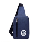 Port¨¢til Headphone plug Casual Sports Backpack Crossbody Bolsa de Ombro Peito Bag