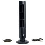 SUM Portable USB Vertical Bladeless Fan, Mini Ar Condicionado Fan Desk Torre de resfriamento Fan para Home / Office