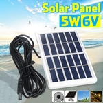 5W 6V Painel Solar Alimentado Carro de Energia Barco Camping À Prova D 'Água Ao Ar Livre w / 3M Cabo