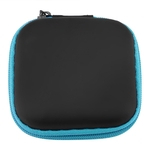 Portátil pequeno fone de armazenamento caso Carry Bag Bolsa Caixa (azul)